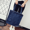 2022 Hot Sale Blue Jean Canvas Custom Denim Bag for Girls